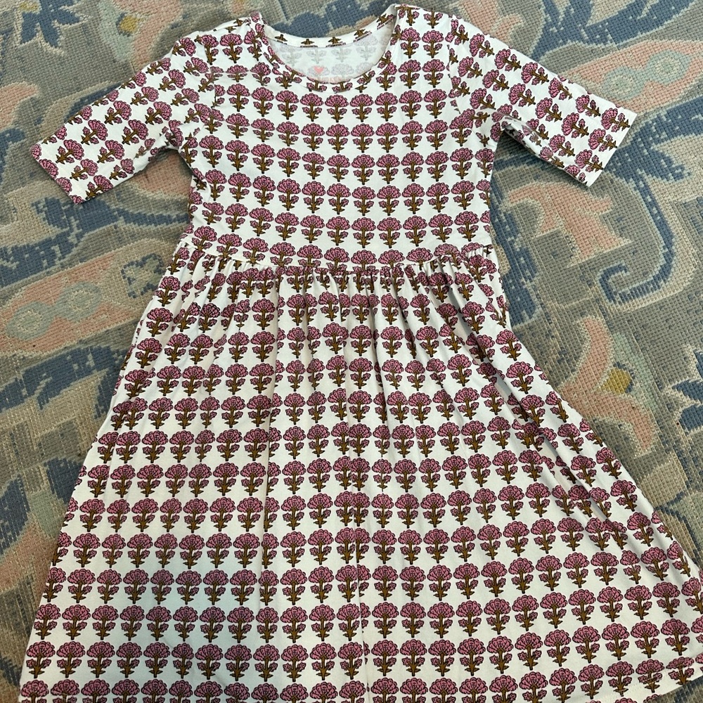 Pink Chicken - A-Line Dress Casual 3/4 Sleeve